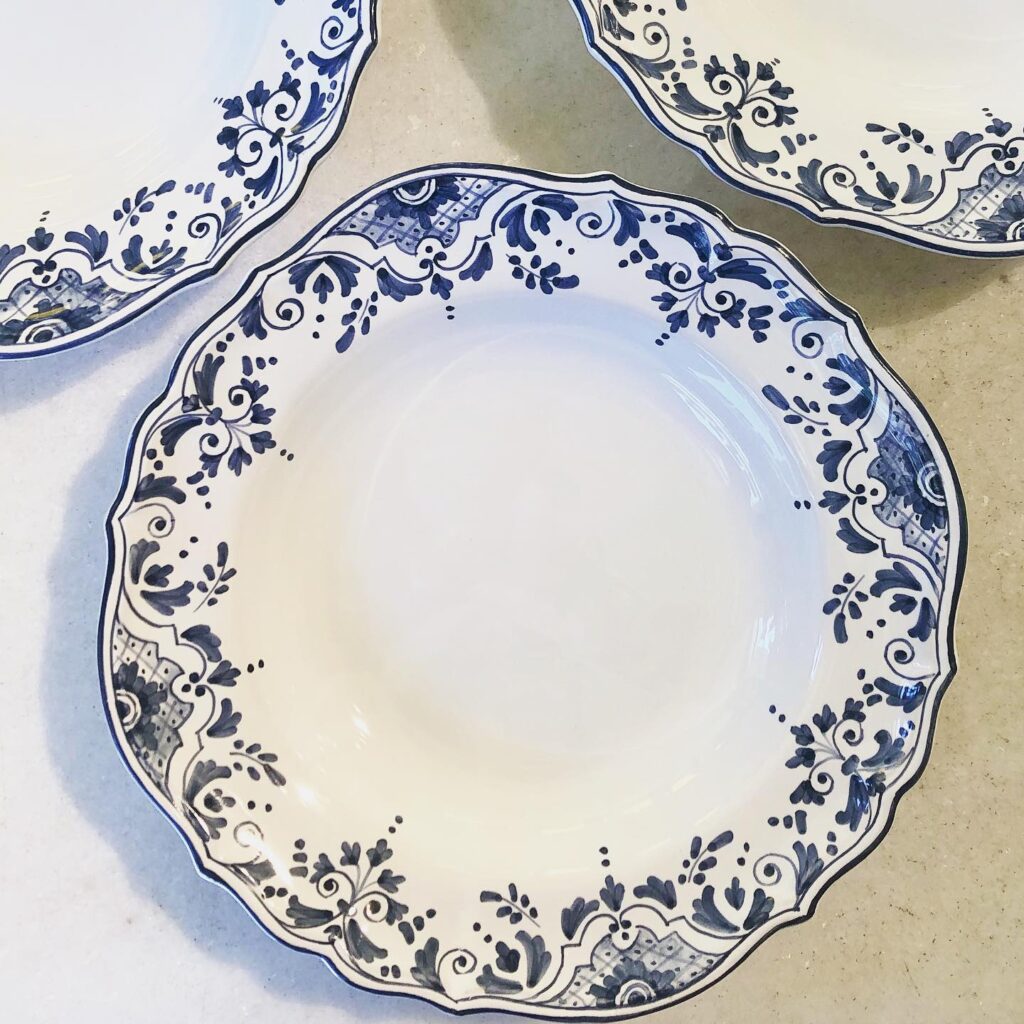 piatti dipinti ceramica Faenza maiolica dinnerplates ceramics 