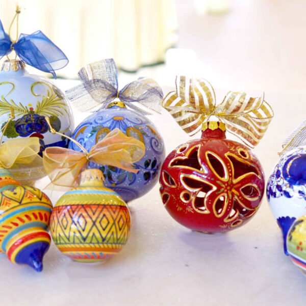 Palline di Natale in ceramica