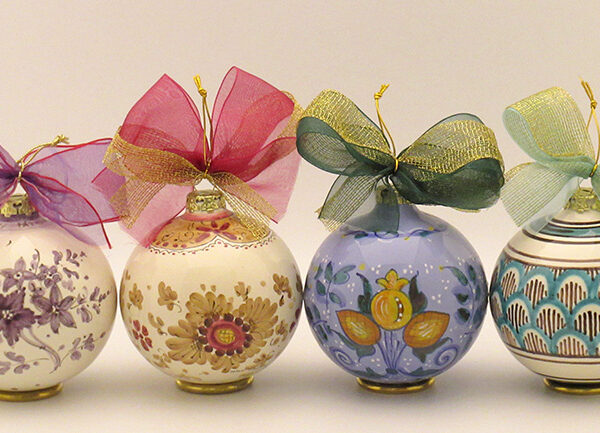 Palline decorazioni natalizie natale ceramica regali