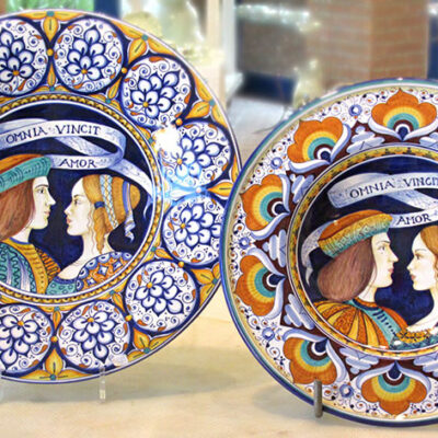 piatti ceramica anniversario coppia festa matrimonio regalo
